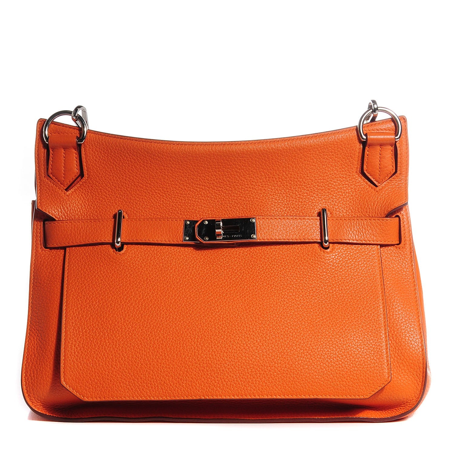 Hermes Taurillon Clemence Jypsiere 34 Orange 1 of 22