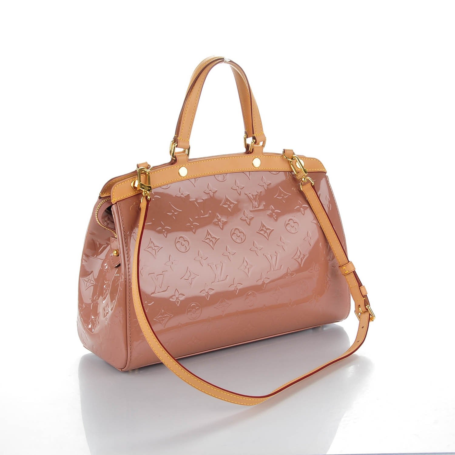 Louis Vuitton Vernis Brea MM Rose Velours 3 of 7