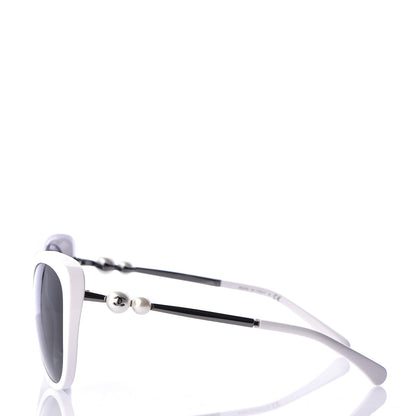 Chanel Acetate Pearl Butterfly Sunglasses 5338-H White 3 of 8