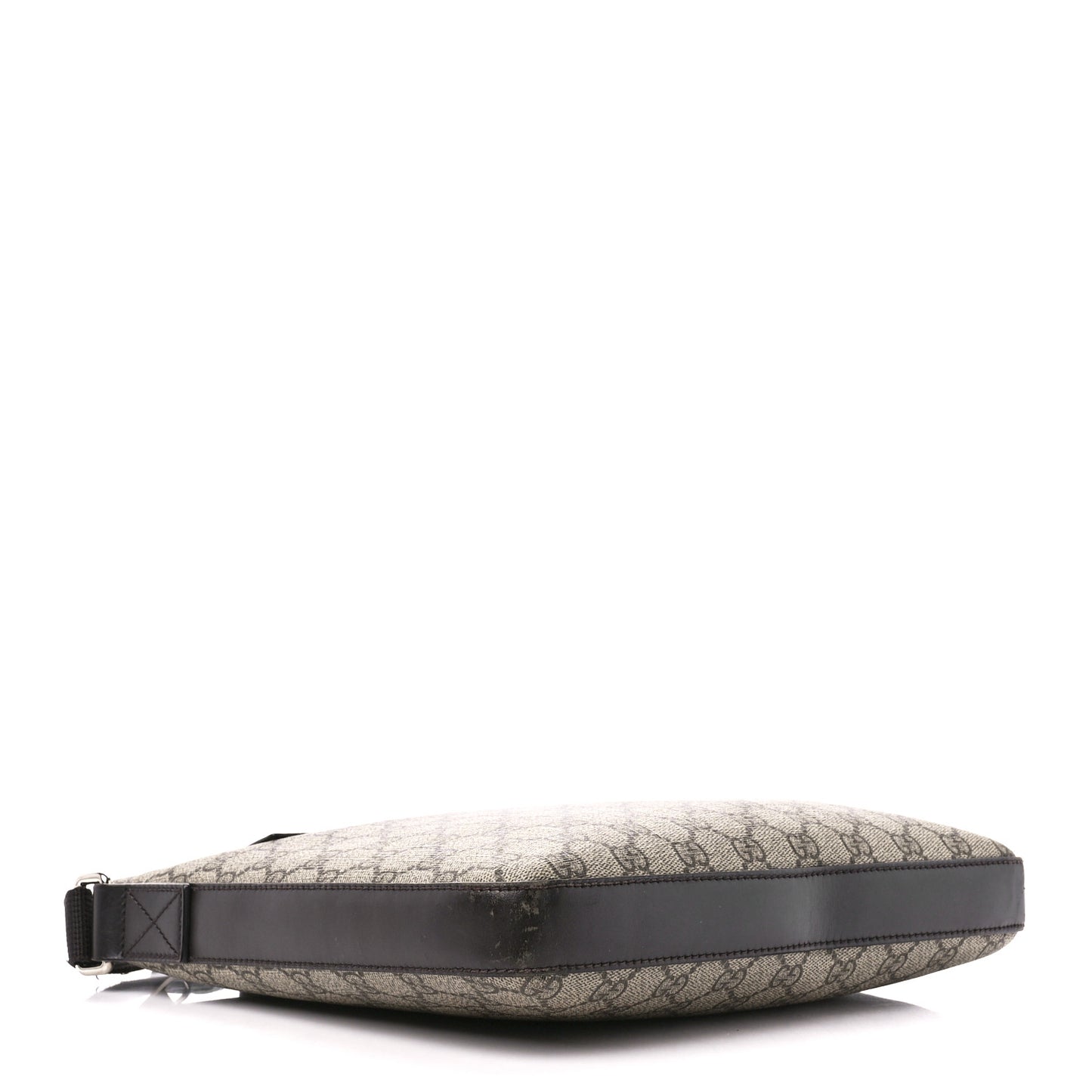 GG Supreme Monogram Flat Messenger Bag Black