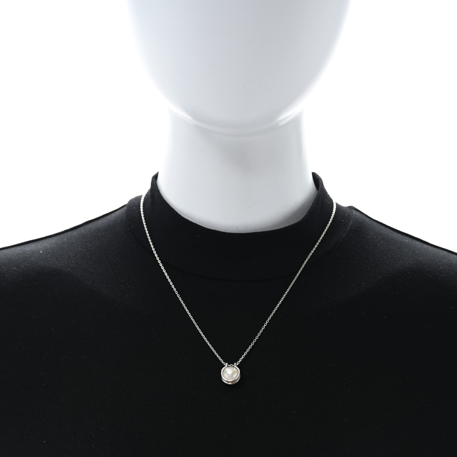 Tiffany Sterling Silver Pearl HardWear Link Pendant Necklace 3 of 5