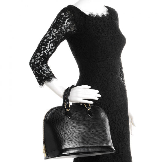 Louis Vuitton Epi Alma PM Black 2 of 6