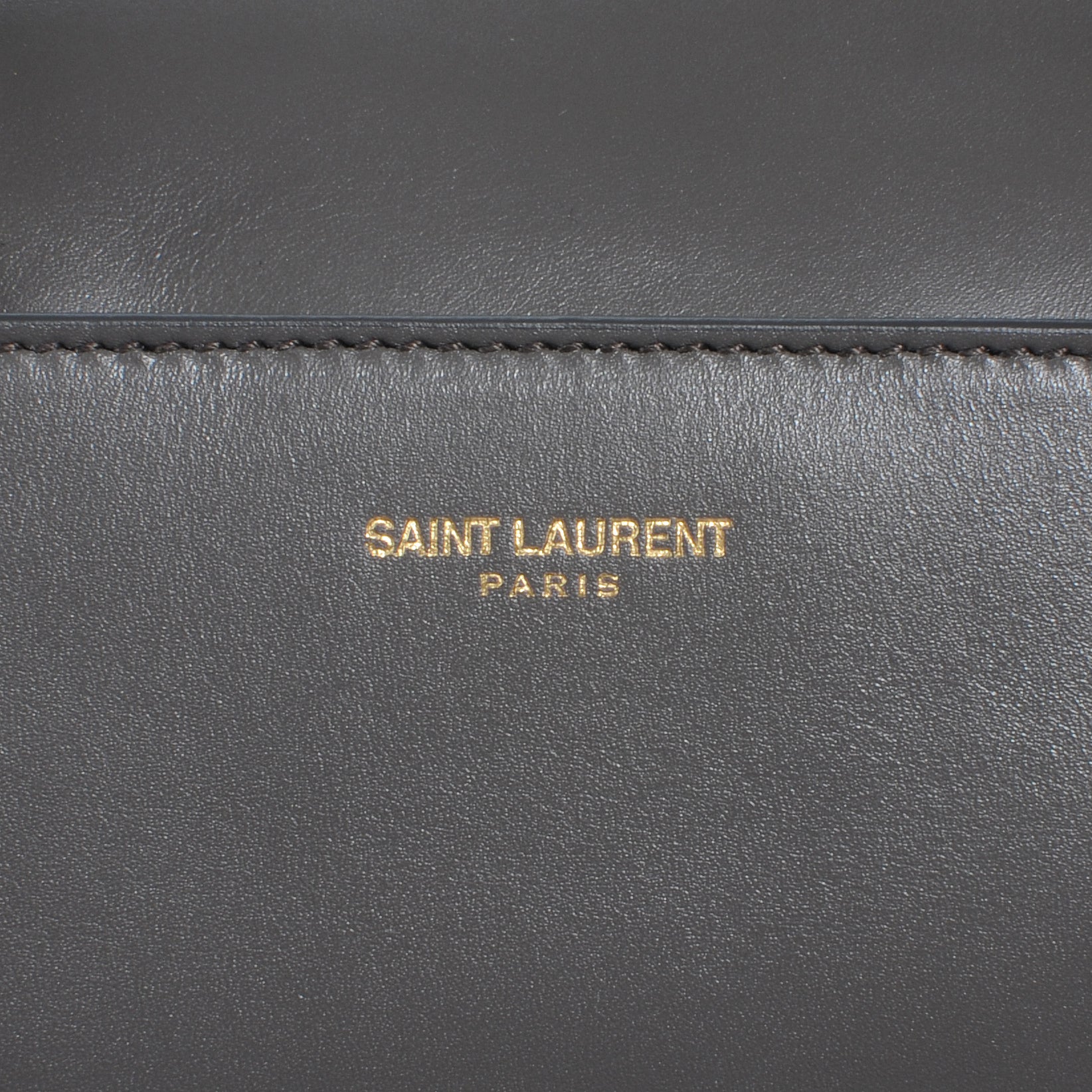 Saint Laurent Leather Classic Duffle 6 Bag Gray 5 of 8