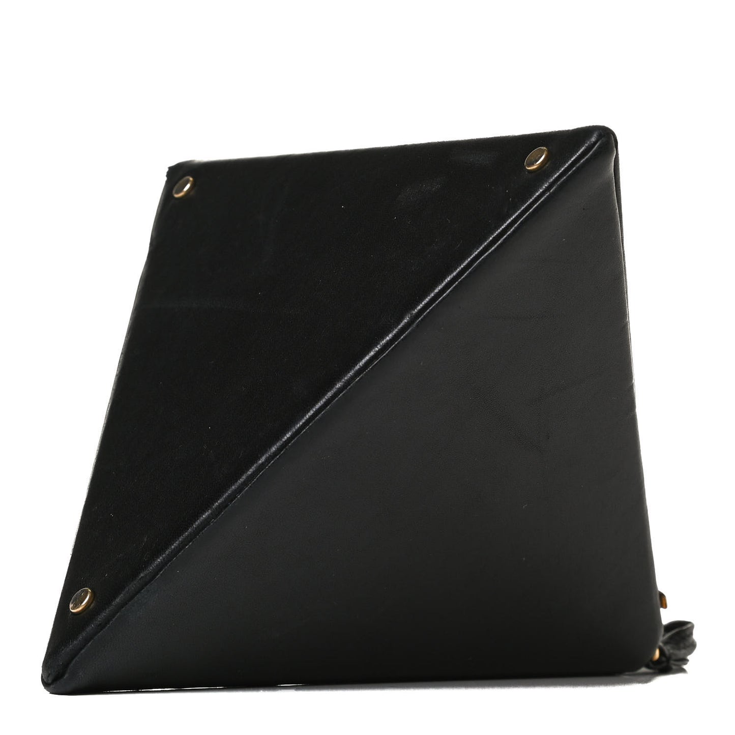 Lambskin Pyramid Clutch Black