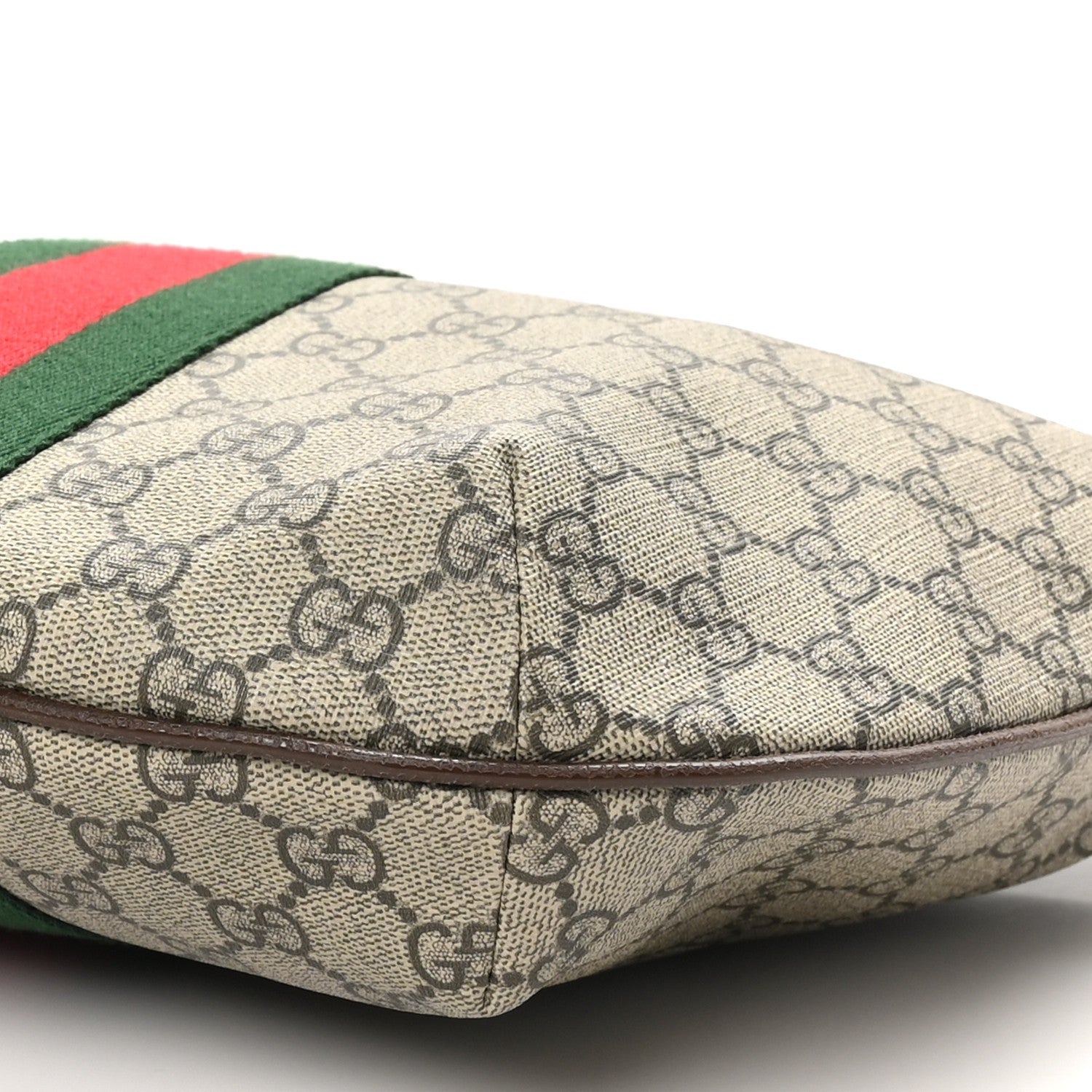 Gucci GG Supreme Monogram Web Small Ophidia Half Moon Hobo Brown 10 of 10