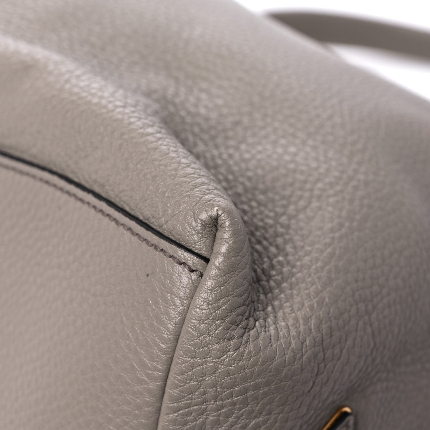 Prada Vitello Phenix Logo Hobo Argilla 10 of 11