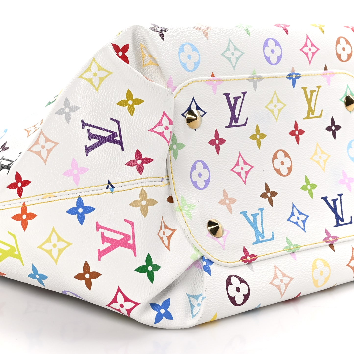 LOUIS VUITTON Monogram Multicolor Annie GM White