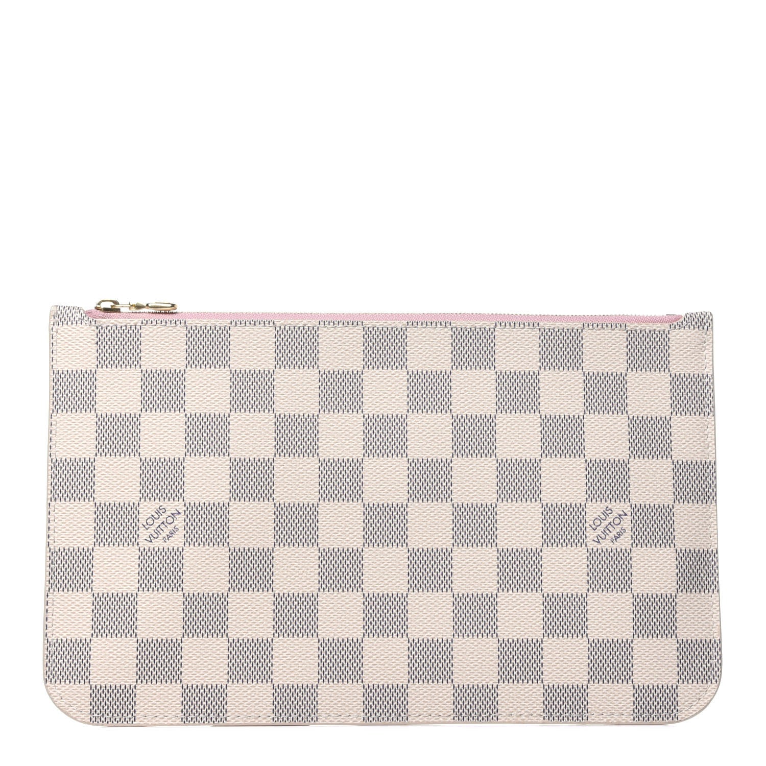 Louis Vuitton Damier Azur Neverfull MM GM Pochette Rose Ballerine 1 of 12