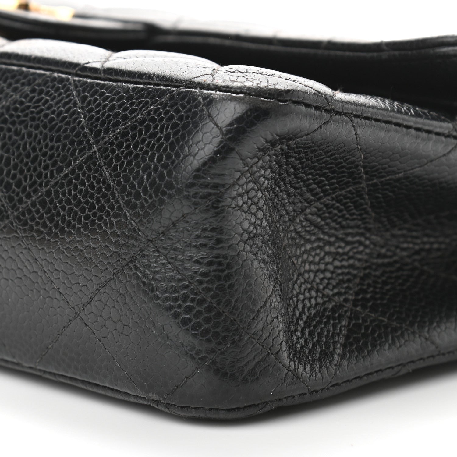 Chanel Caviar Quilted Medium Double Flap Black 10 of 17