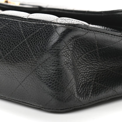 Chanel Caviar Quilted Medium Double Flap Black 10 of 17