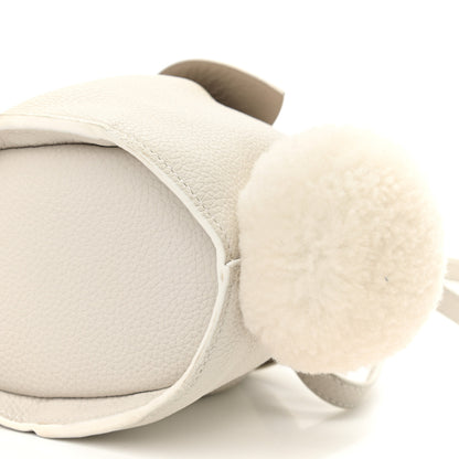 Loewe Calfskin Shearling Mini Bunny Crossbody Bag White 10 of 11