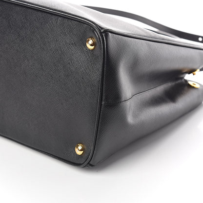 Prada Saffiano Large Galleria Double Zip Tote Black 9 of 9