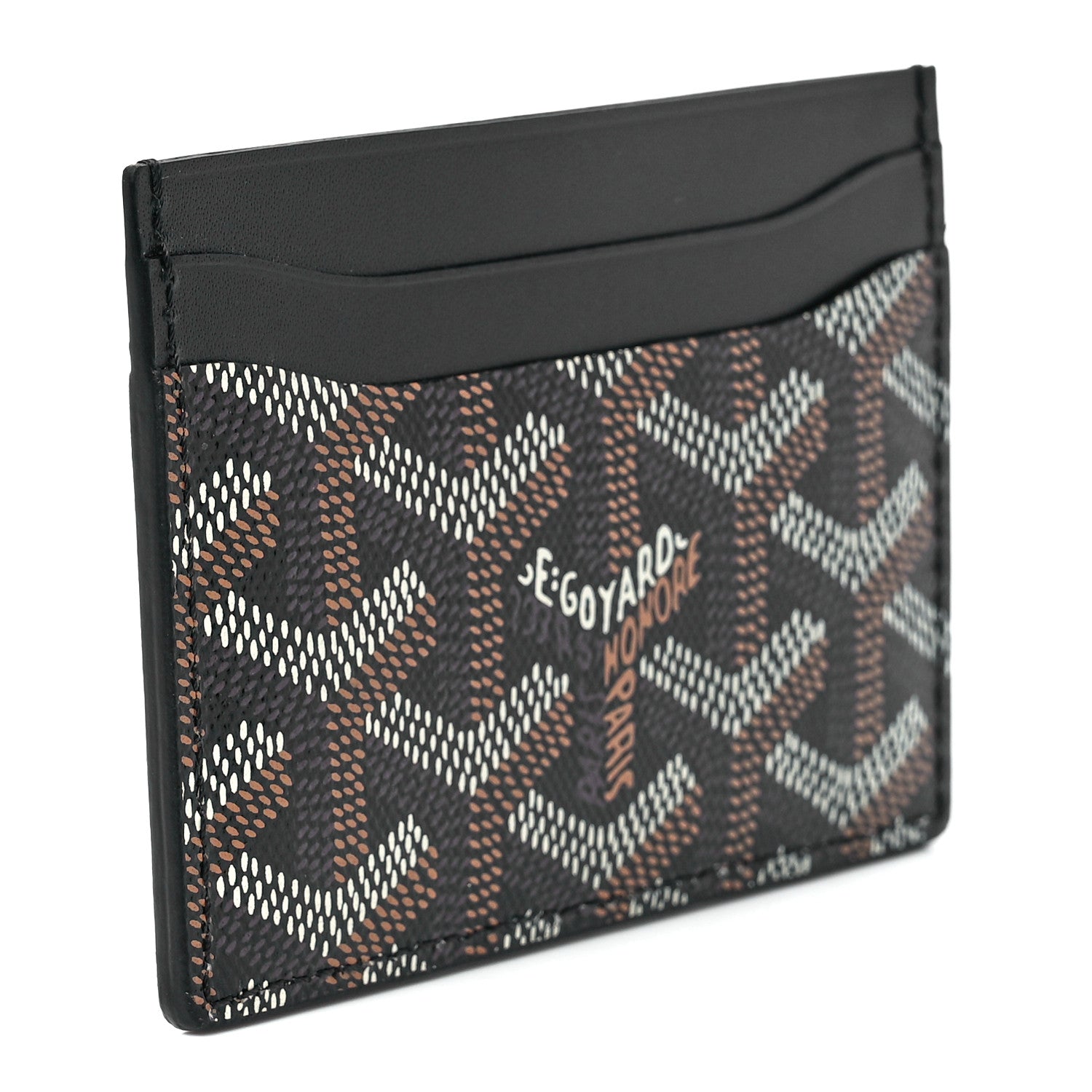 Goyard Goyardine Saint Sulpice Card Holder Black 3 of 11