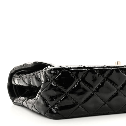 Chanel Patent Calfskin Quilted Medium Double Flap Black 9 of 10