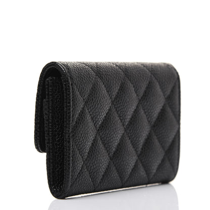 Chanel Caviar Quilted Flap Card Holder Black 3 of 11