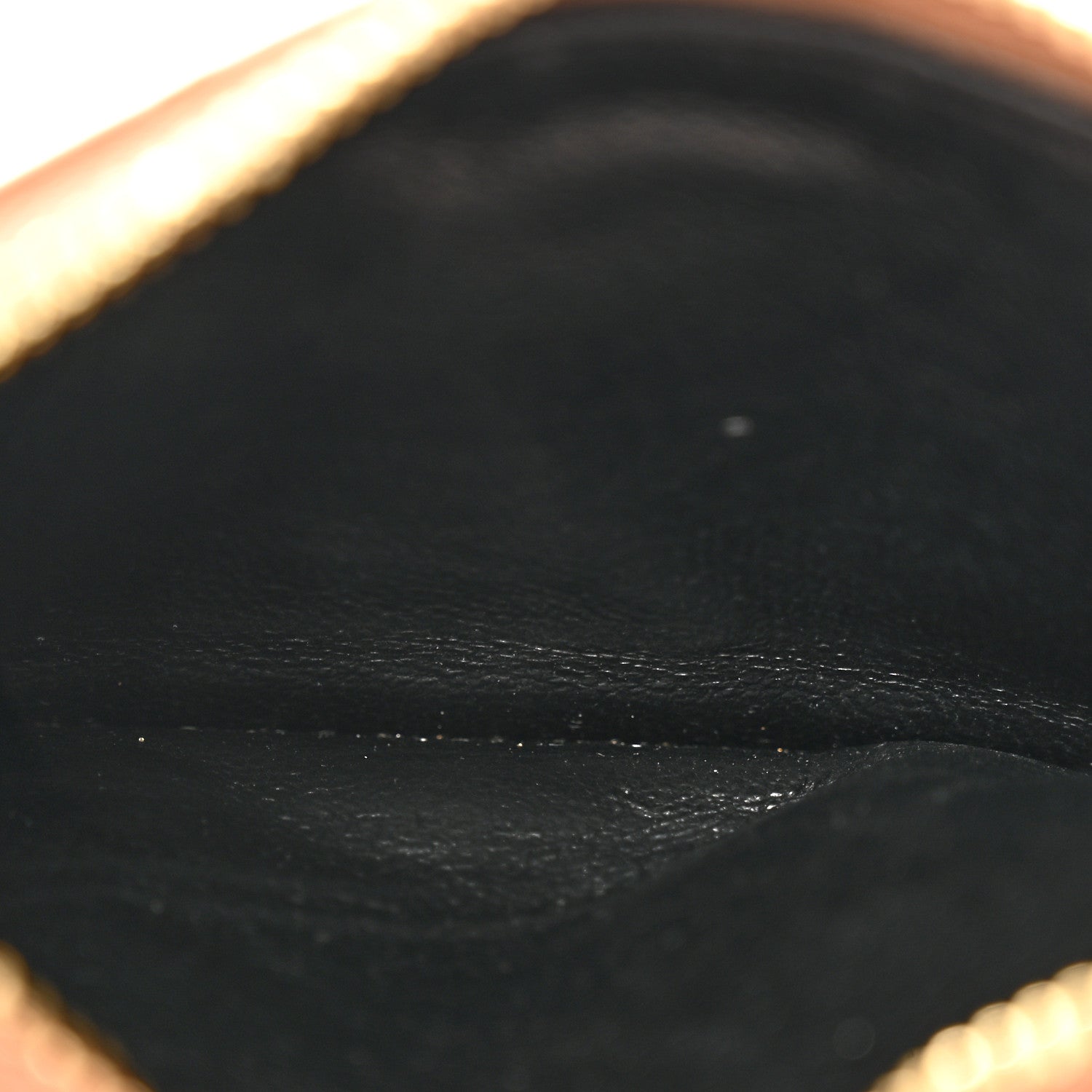 Saint Laurent Grain De Poudre Matelasse Chevron Monogram Fragments Zippered Card Case Cork 5 of 10