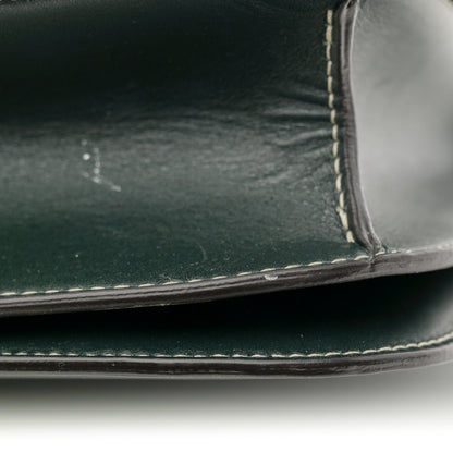 Celine Box Calfskin Medium Classic Box Flap Bag Classic Green 13 of 21