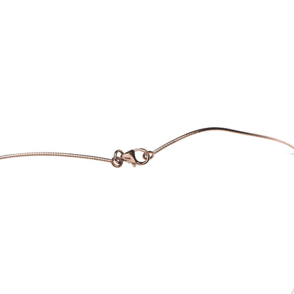 Hermes Lacquered Rose Gold Pop H Pendant Necklace Black 4 of 5