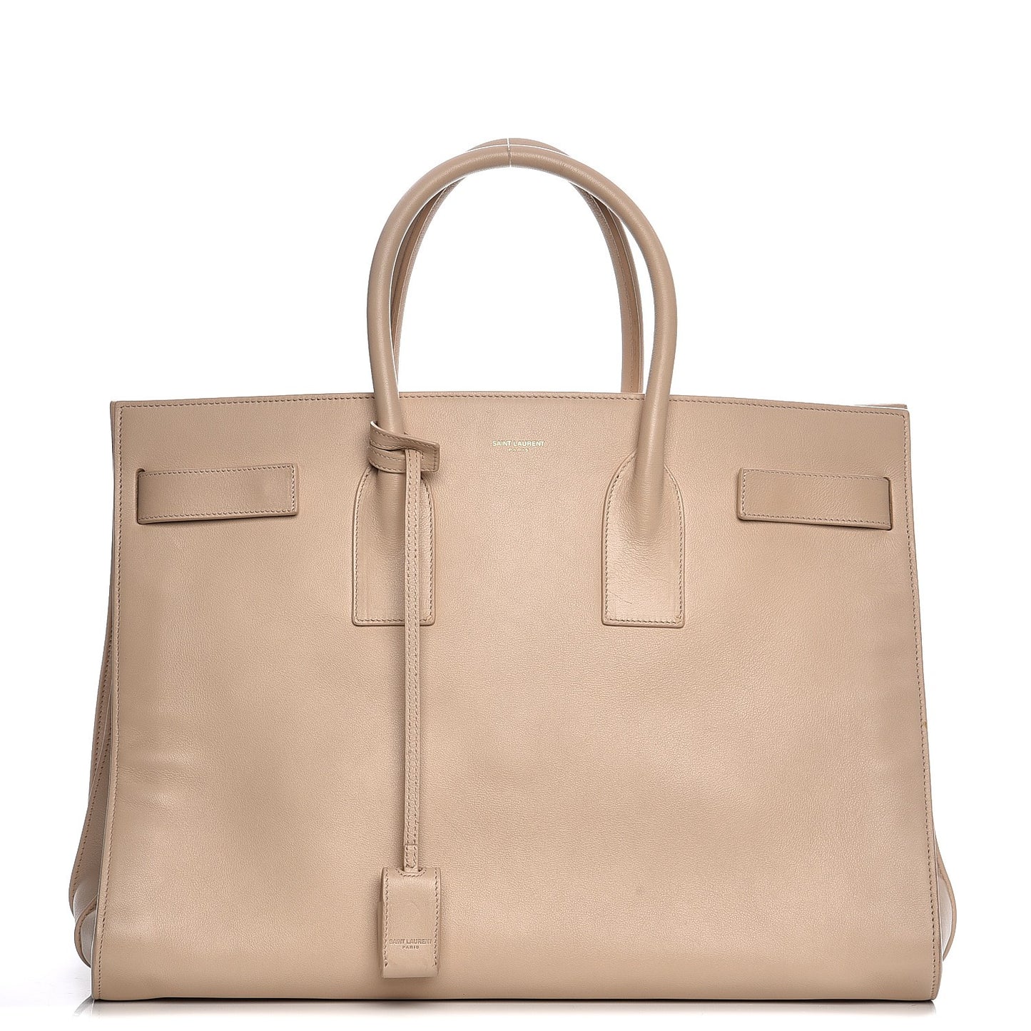 Calfskin Large Sac de Jour Carryall Beige