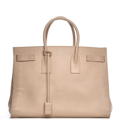 Saint Laurent Calfskin Large Sac de Jour Carryall Beige 1 of 14