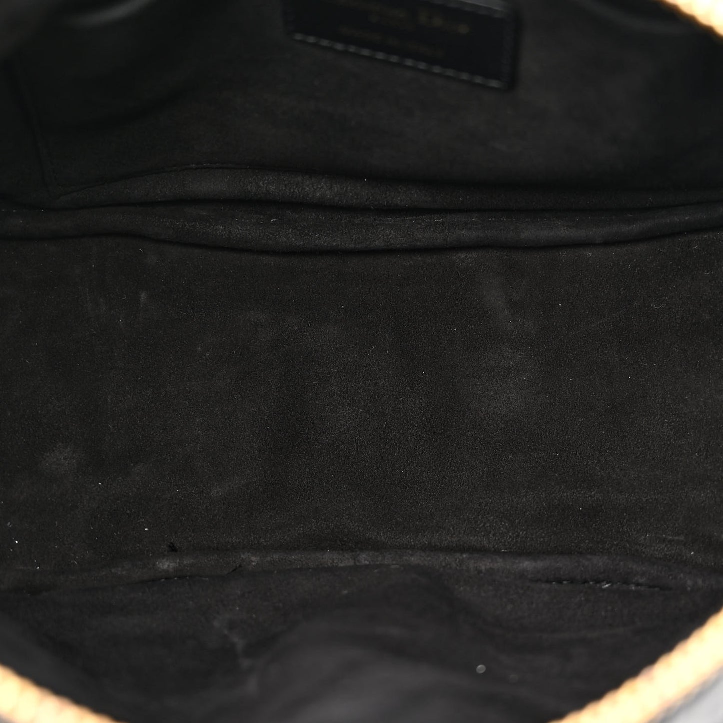 Lambskin Cannage Medium Dior Vibe Hobo Bag Black
