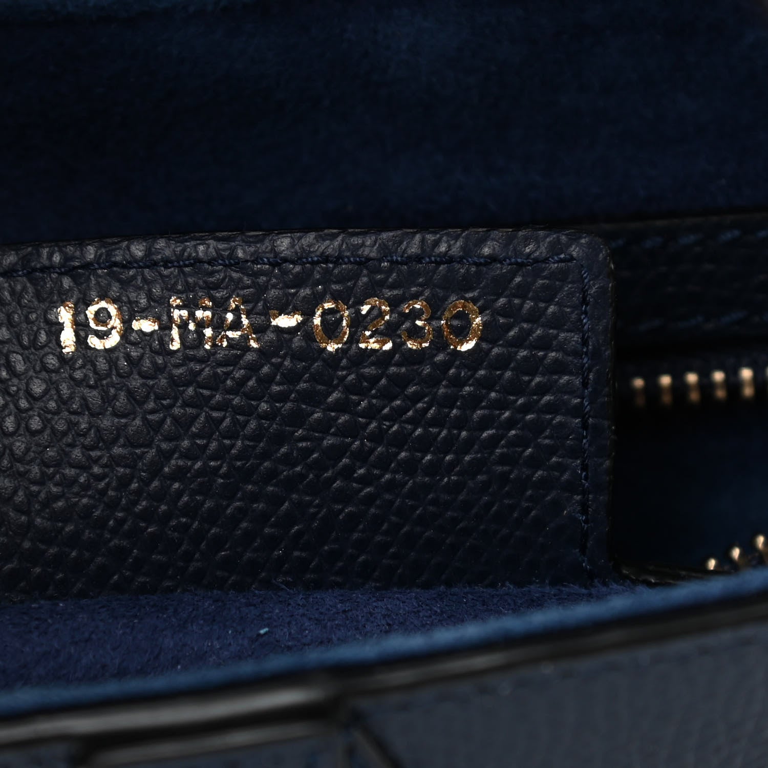 Christian Dior Grained Calfskin Saddle Bag Navy 7 of 10