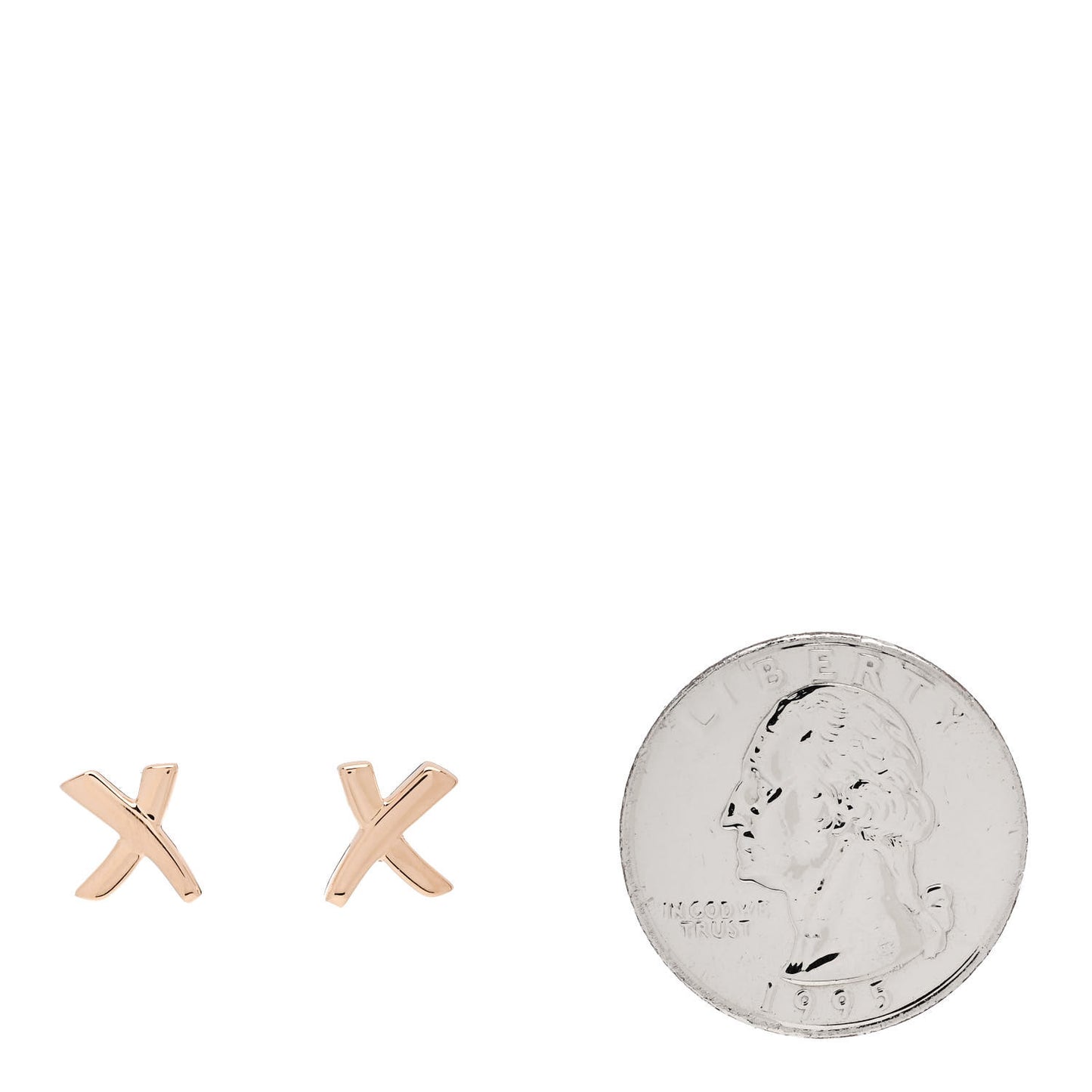 18K Rose Gold Small Paloma's Graffiti X Earrings