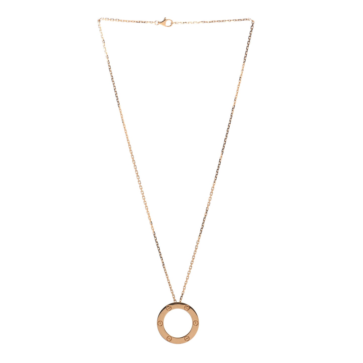 18K Yellow Gold LOVE Pendant Necklace