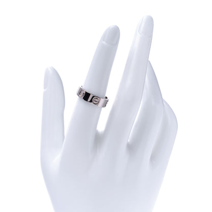 Cartier 18K White Gold 5.5mm LOVE Ring 53 6.5 2 of 6