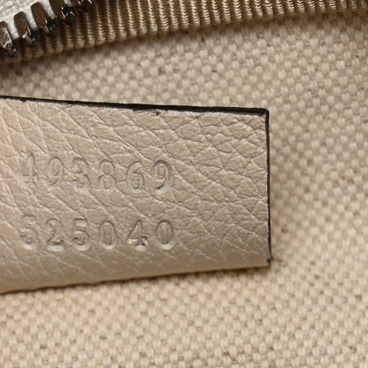 Gucci Grained Calfskin Logo Belt Bag White 7 of 10