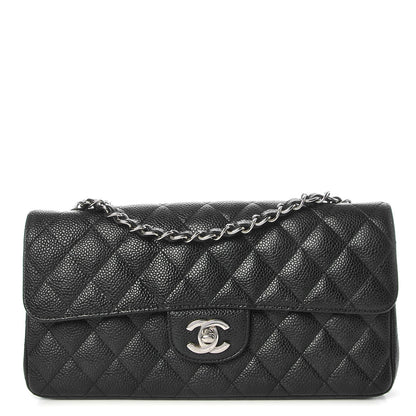 Chanel Caviar Quilted East West Flap Black 1 of 8