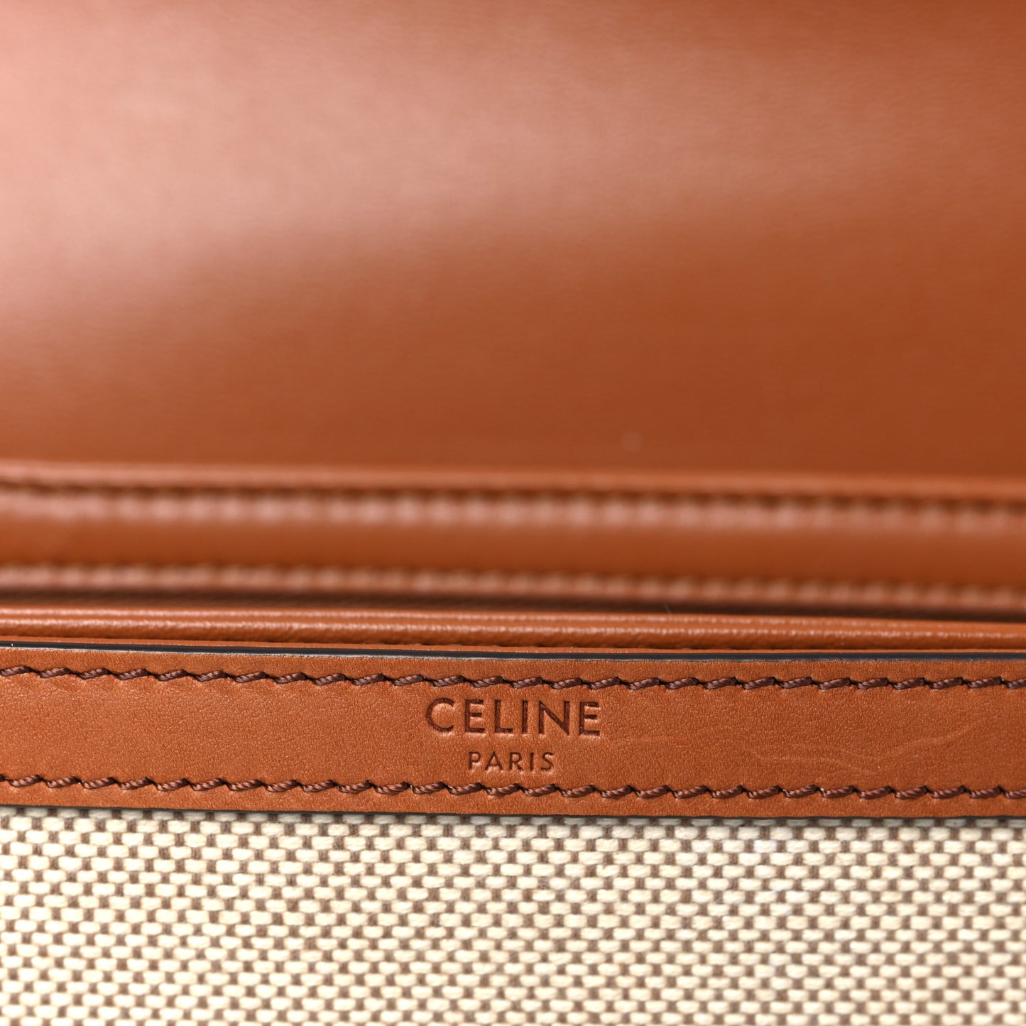 Textile Natural Calfskin Teen Triomphe White Tan