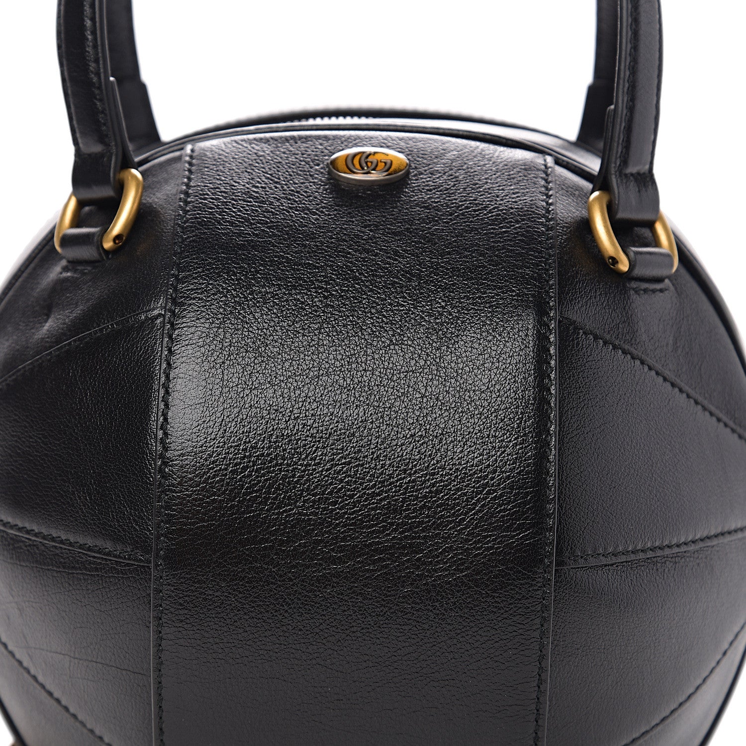 Gucci Piuma Lux Energy Tifosa Basketball Shaped Shoulder Bag Black 8 of 10