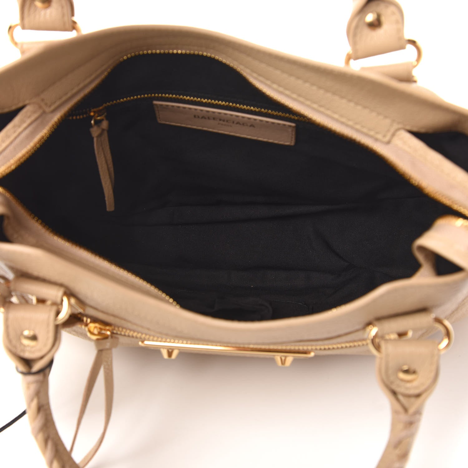 Balenciaga Shiny Goatskin Gold Metallic Edge Hardware Town Beige Sahara 5 of 10
