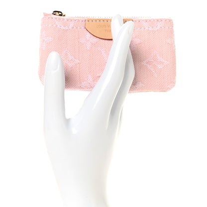 Louis Vuitton Monogram Denim Key Pouch Washed Pink Washed Pink 2 of 7