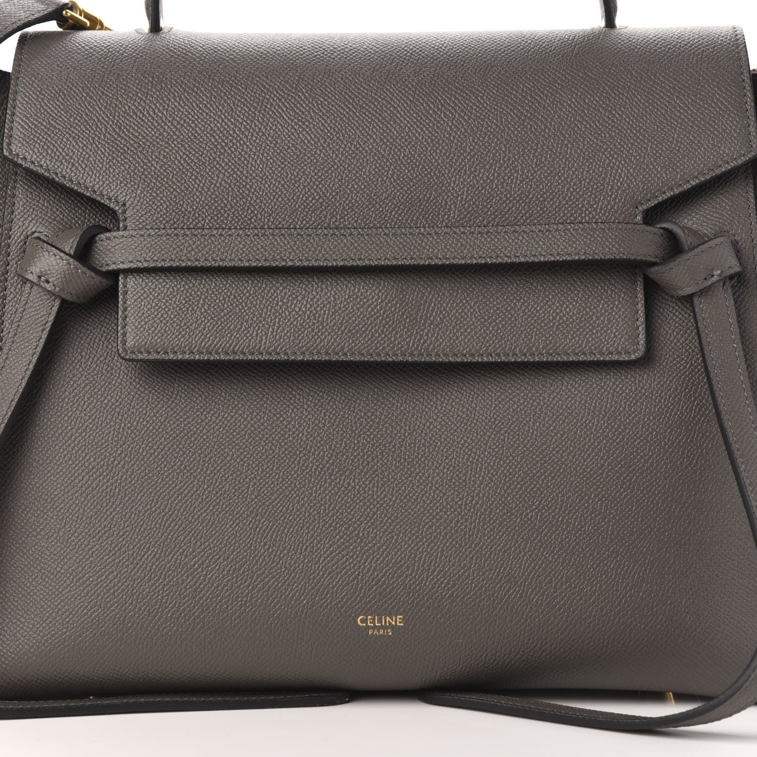 Celine Grained Calfskin Mini Belt Bag Grey 12 of 12