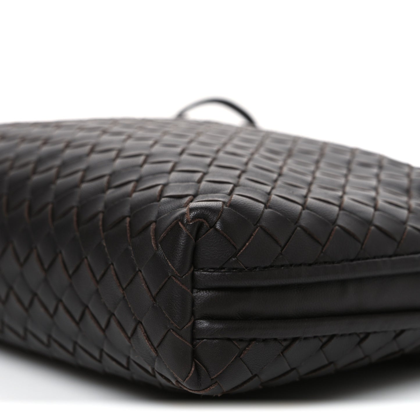 Nappa Intrecciato Nodini Bag Ebano