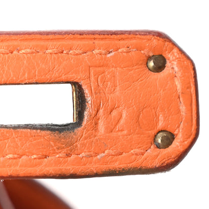 Hermes Taurillon Clemence Birkin 40 Orange 7 of 10