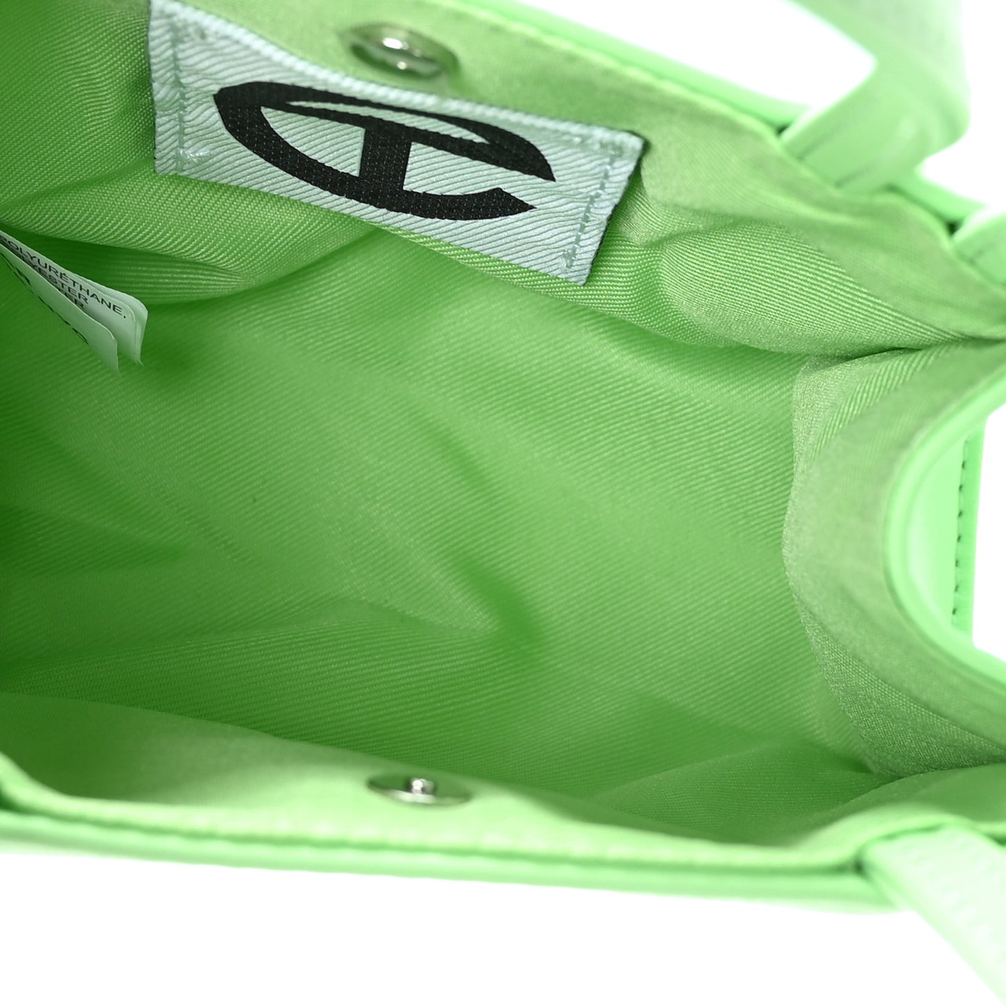 Vegan Leather Small Shopping Bag Double Mint