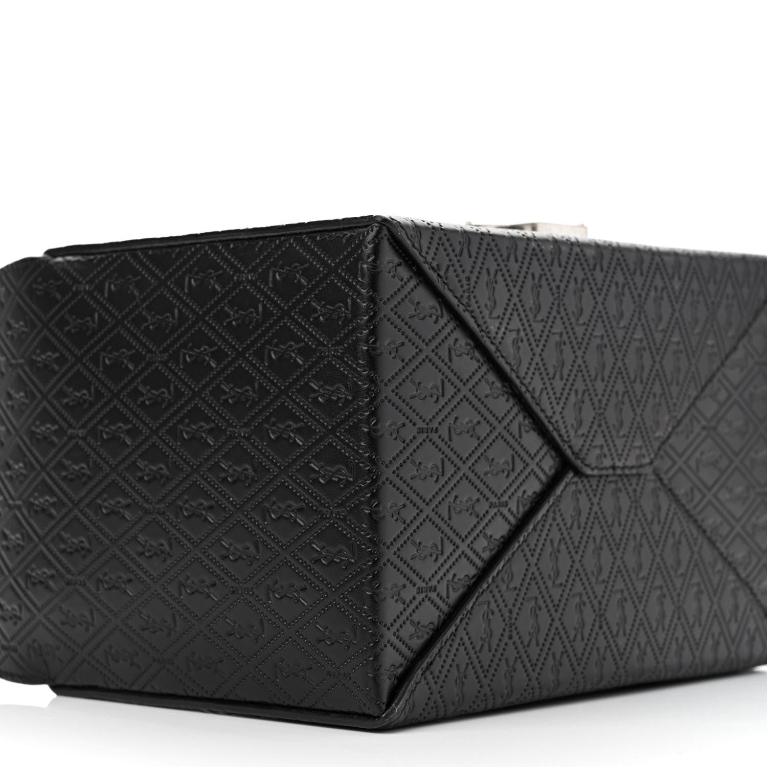 Saint Laurent Calfskin Monogram Take Away Box Black 8 of 9