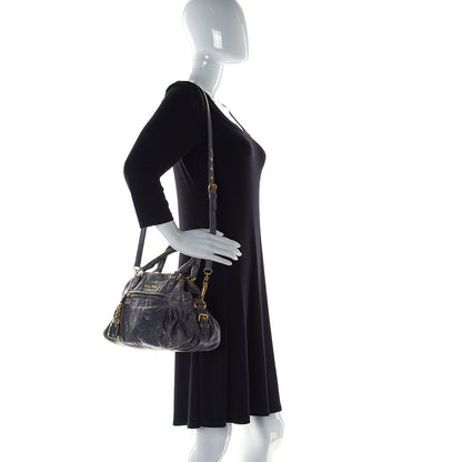 Miu Miu Vitello Lux Zip Tote Black 2 of 15