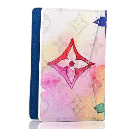 Louis Vuitton Monogram Watercolor Pocket Organizer NM Multicolor 3 of 7