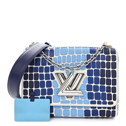 Louis Vuitton Epi Savane Twist Shoulder Bag MM Blue 1 of 11