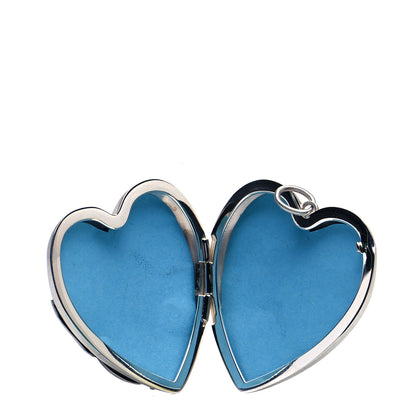 Tiffany Sterling Silver Large Ziegfeld Daisy Heart Locket Pendant 4 of 6