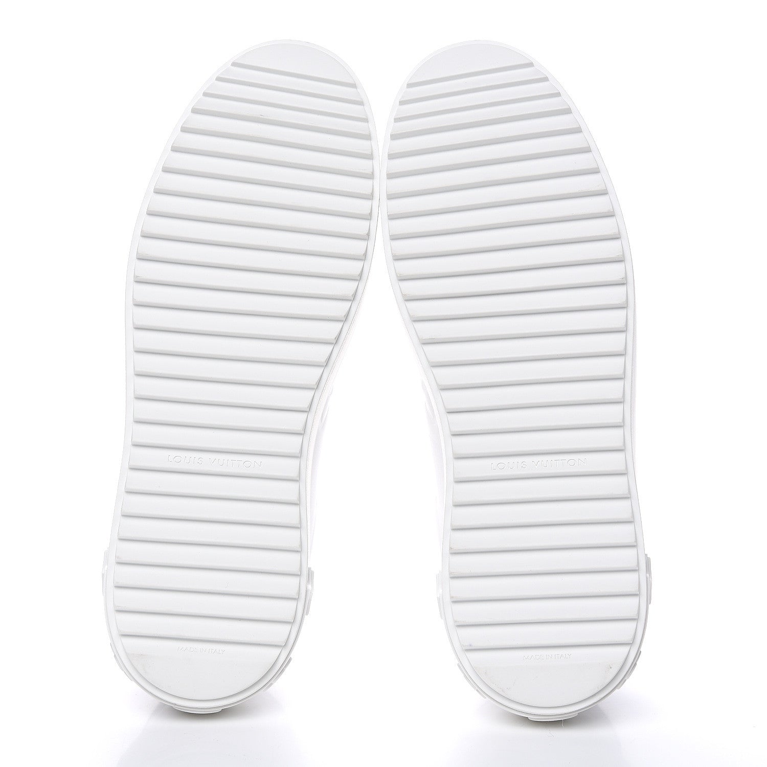 Louis Vuitton Lambskin Embossed Monogram Time Out Sneakers 40.5 White 5 of 10