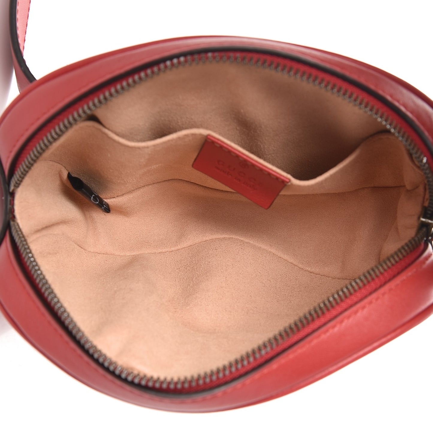 Calfskin Matelasse GG Marmont Belt Bag 75 30 Hibiscus Red