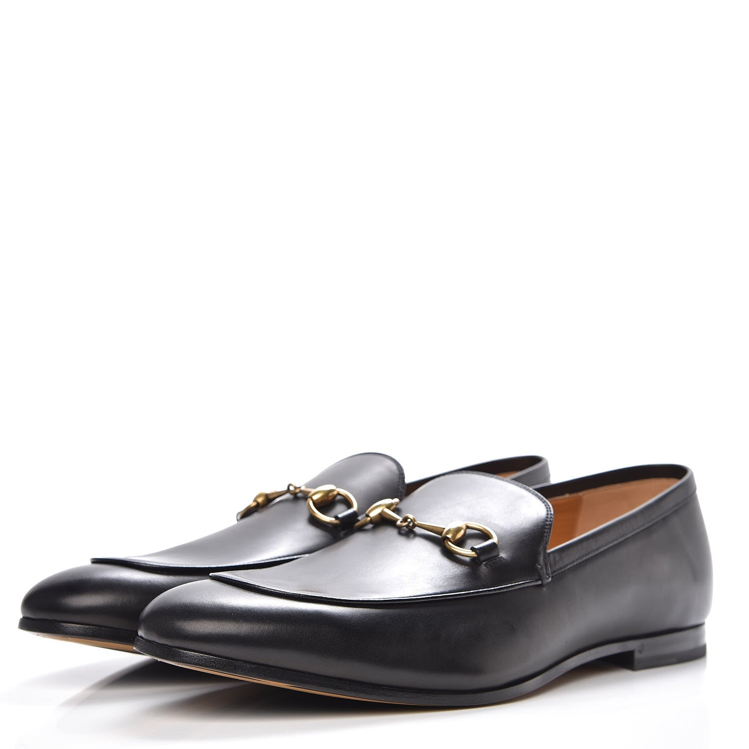 Gucci Calfskin Horsebit Mens Jordaan Loafers 11 Black 3 of 11