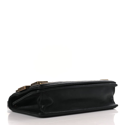 Chanel Lambskin Quilted Horizontal Boy Brick Studded Flap Black 4 of 9
