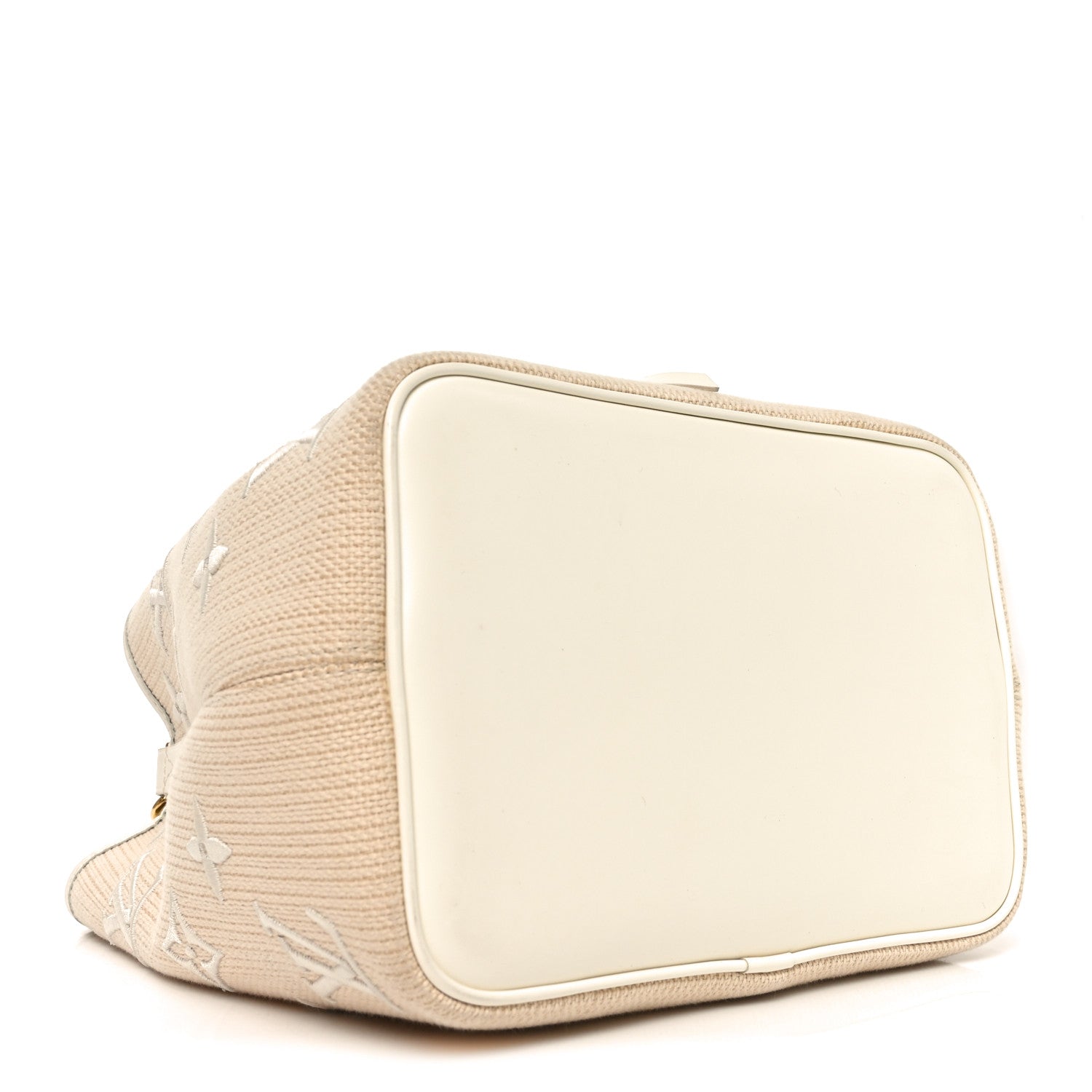 Louis Vuitton Cotton Monogram Embroidered Neonoe MM Beige White 4 of 10