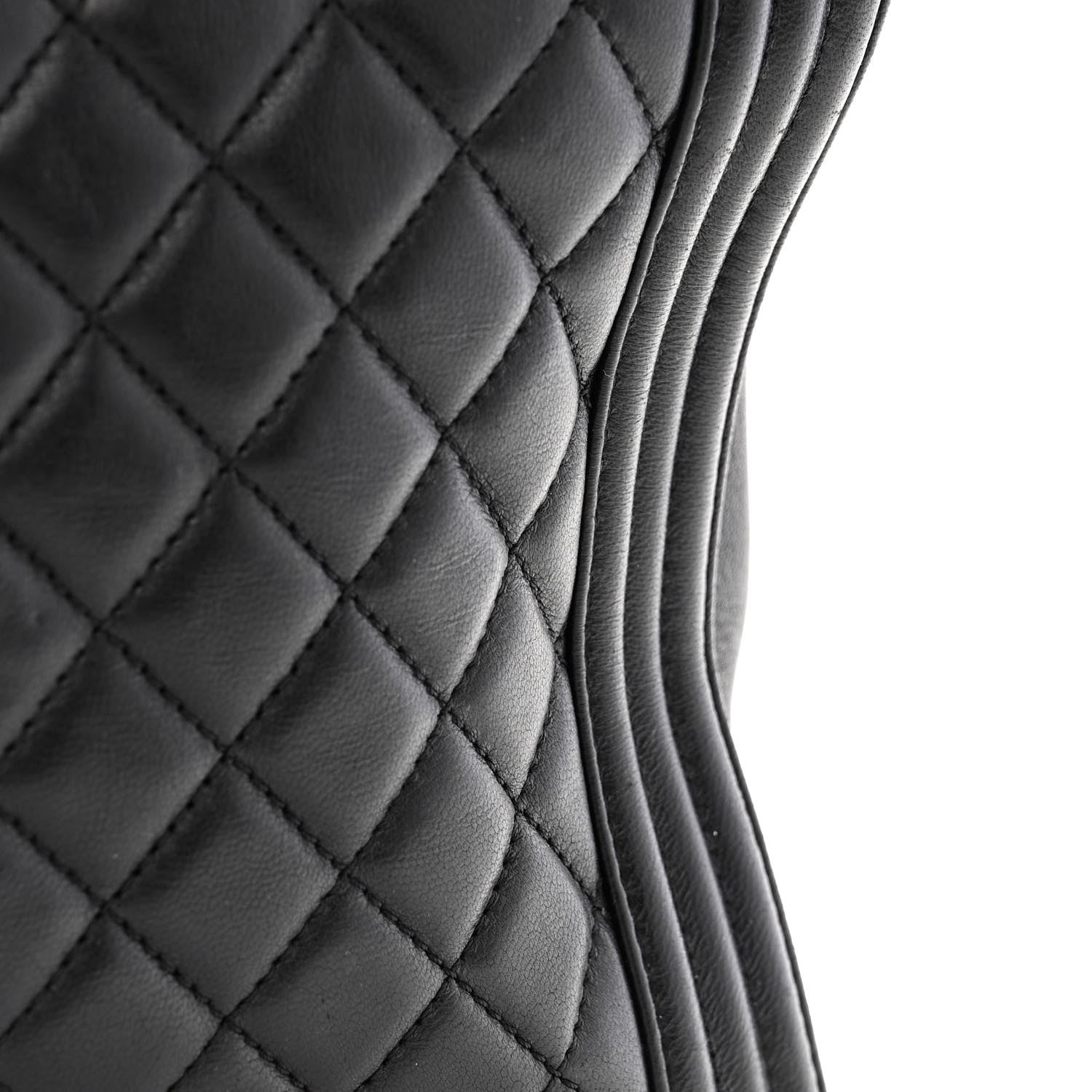 Chanel Calfskin Quilted Large Boy Flap Black 14 of 17